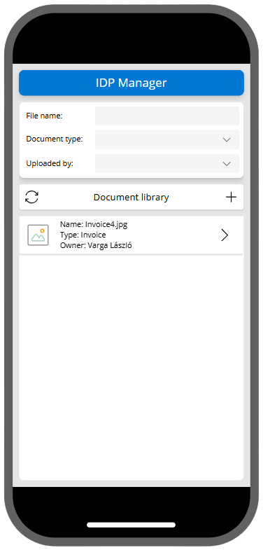 Intelligens Dokumentum Feldolgozás - Mobil